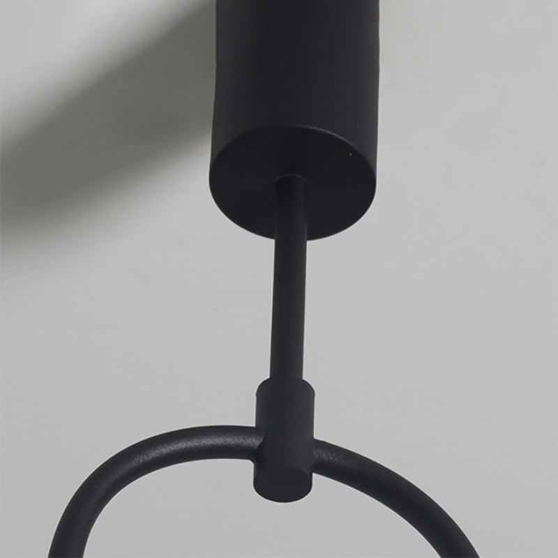 2-licht hanger lamp hedendaagse stijl lineaire vorm metallic hangend licht