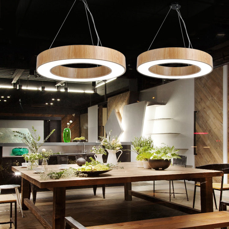 Drum Pendant Lighting Simplicity Modern Round LED Hanging Light Fixtures for Living Room