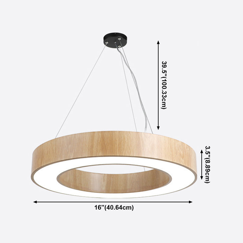 Drum Pendant Lighting Simplicity Modern Round LED Hanging Light Fixtures for Living Room