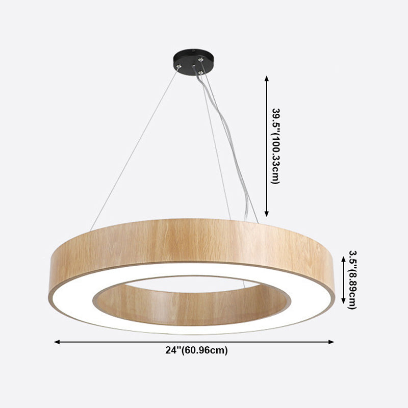 Drum Pendant Lighting Simplicity Modern Round LED Hanging Light Fixtures for Living Room