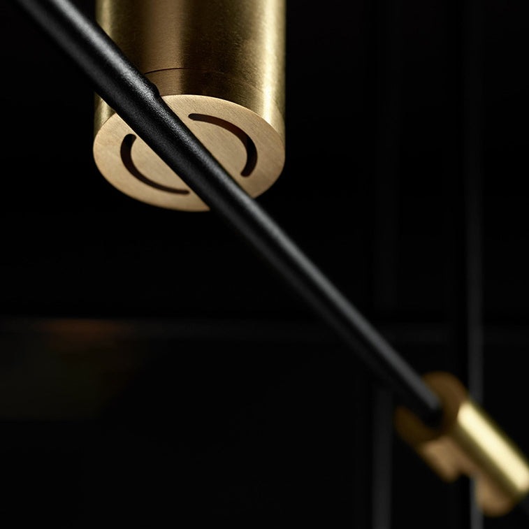 Lámpara de comedor de mesa de comedor simple nórdica lámpara colgante de comedor en oro