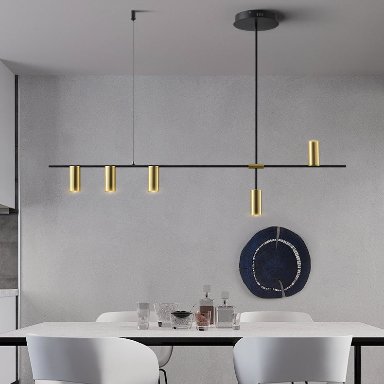 Lámpara de comedor de mesa de comedor simple nórdica lámpara colgante de comedor en oro