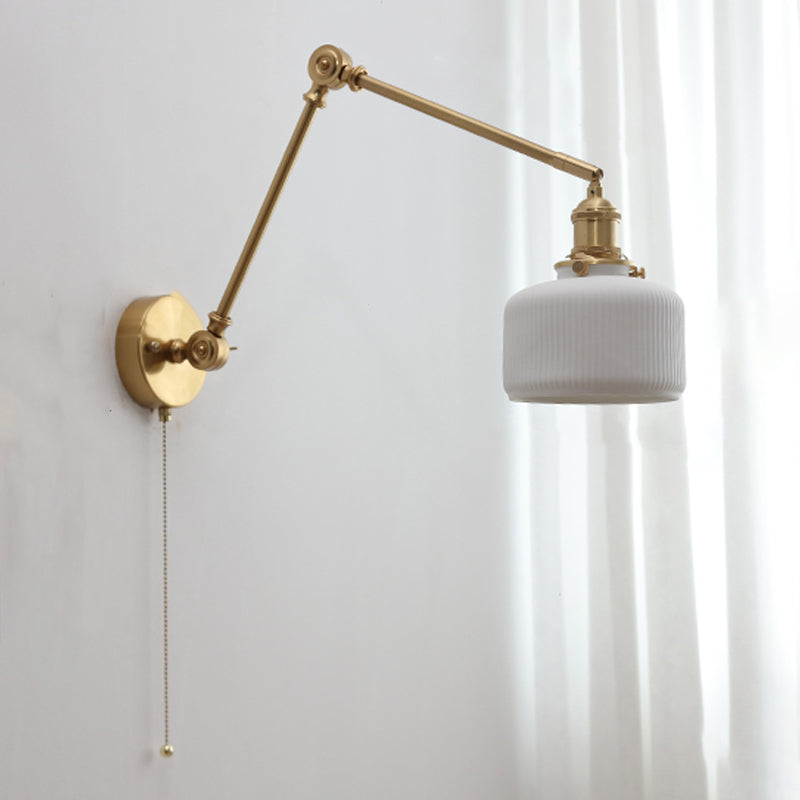 Zeitgenössische einfache verstellbare Wandleuchterkeramik Wandmontage Licht für Wohnzimmer