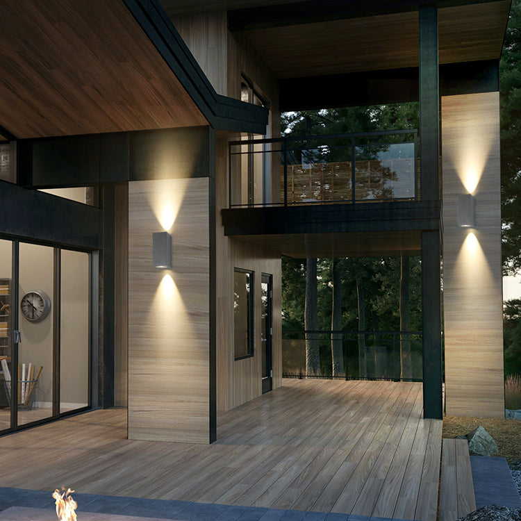 Lámpara de pared contemporánea doméstica arriba y abajo apliques de pared LED para el pasillo del porche