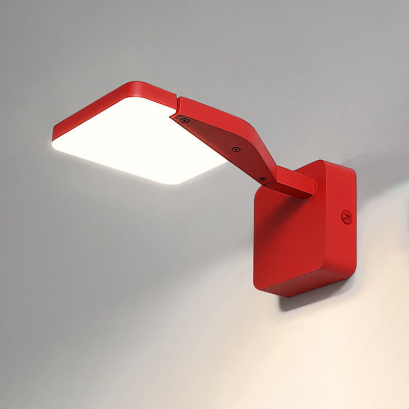 Simplicité 1 Lumière LED Murce de paroi métallique Mur en rotation Mur à l'éclairage pour le chevet