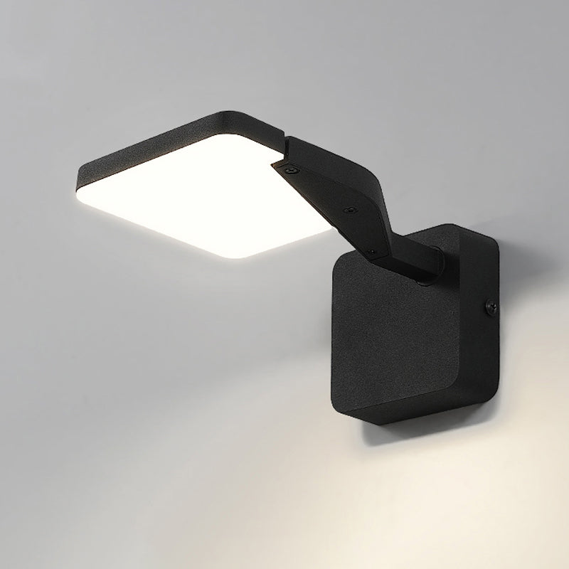 Simplicité 1 Lumière LED Murce de paroi métallique Mur en rotation Mur à l'éclairage pour le chevet