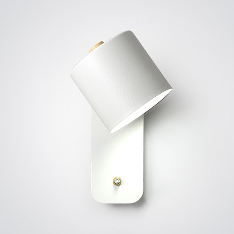 Schlafzimmer einfache Leuchtenleuchten 1 Blub Metall Drehwandmontierte Beleuchtung