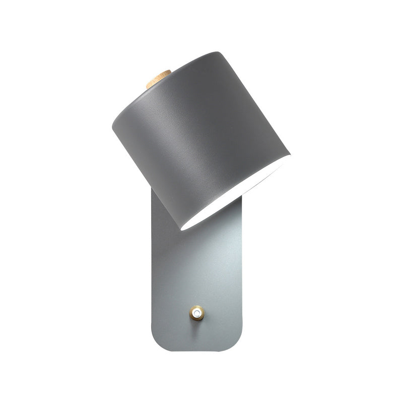 Slaapkamer eenvoudige sconce verlichtingsarmaturen 1 blub metalen roterende wandgemonteerde verlichting