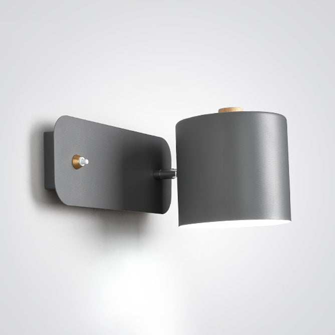 Slaapkamer eenvoudige sconce verlichtingsarmaturen 1 blub metalen roterende wandgemonteerde verlichting