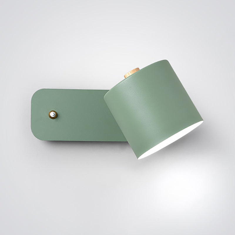 Slaapkamer eenvoudige sconce verlichtingsarmaturen 1 blub metalen roterende wandgemonteerde verlichting