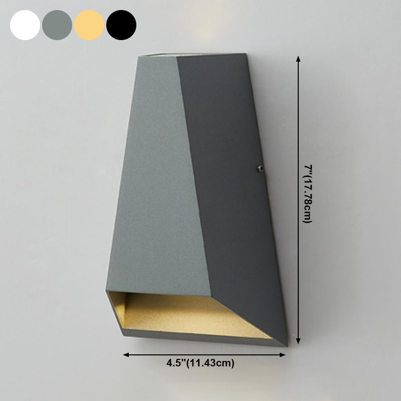 Contemporáneo de pared geométrica de metal LED dos luz de lavado de pared ligera para sala de estar