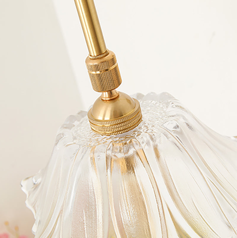 Modern Style Wooden Sconce Light Metallic Shade 1-Light Wall Lamp for Hotel