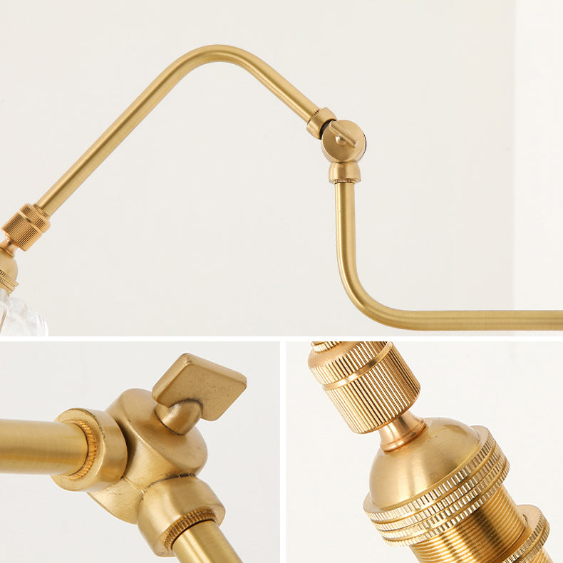 Modern Style Wooden Sconce Light Metallic Shade 1-Light Wall Lamp for Hotel