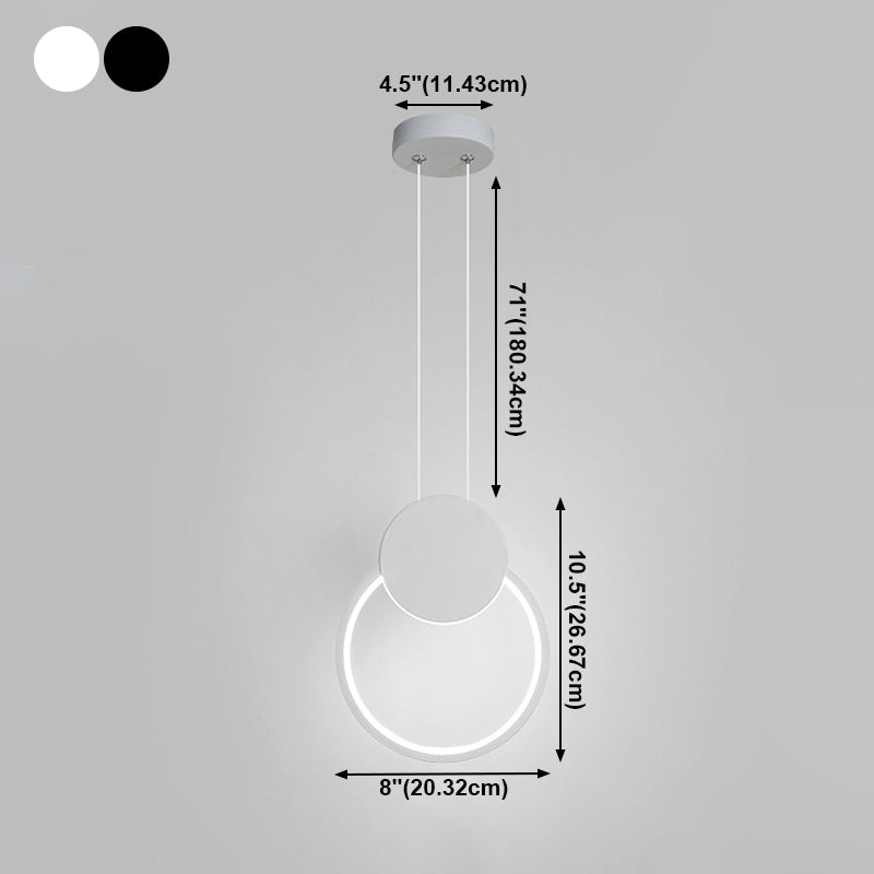 Luce a sospensione a sospensione a 1 luci a sospensione di metallo lineare
