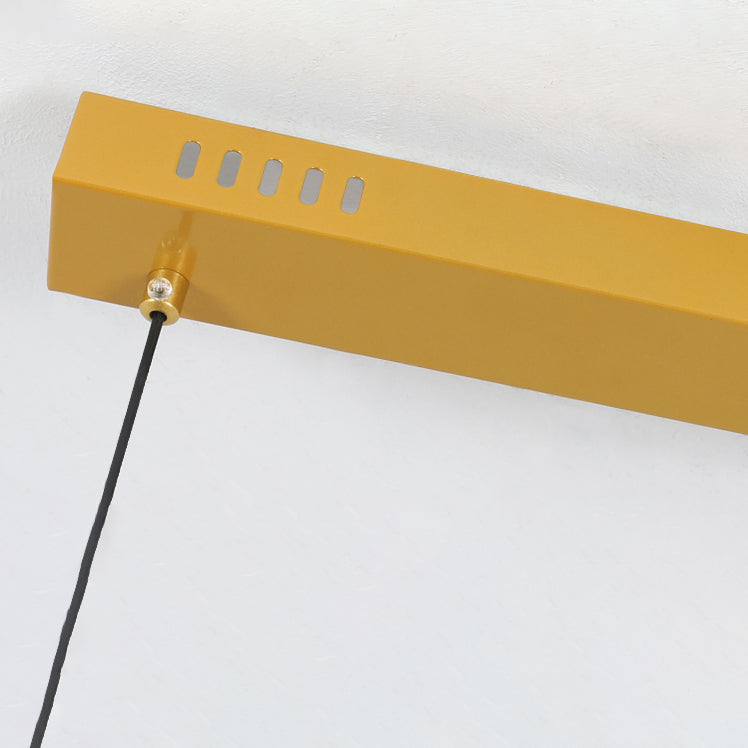 Lámpara de isla LED de comedor de estilo LED moderno lámpara colgante de comedor ondulado