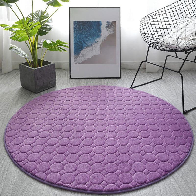 Chique woonkamer tapijt vaste kleur polyester gebied tapijt niet-slip achterste backing area tapijt