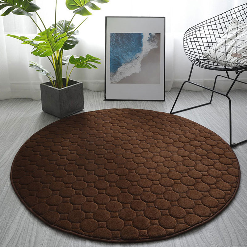 Chique woonkamer tapijt vaste kleur polyester gebied tapijt niet-slip achterste backing area tapijt