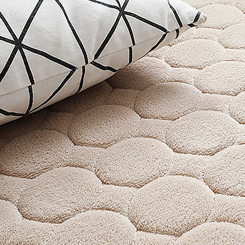Chique woonkamer tapijt vaste kleur polyester gebied tapijt niet-slip achterste backing area tapijt