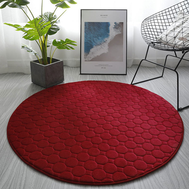 Chique woonkamer tapijt vaste kleur polyester gebied tapijt niet-slip achterste backing area tapijt