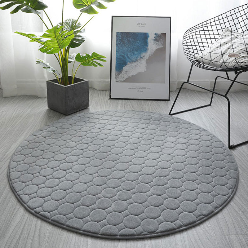 Chique woonkamer tapijt vaste kleur polyester gebied tapijt niet-slip achterste backing area tapijt
