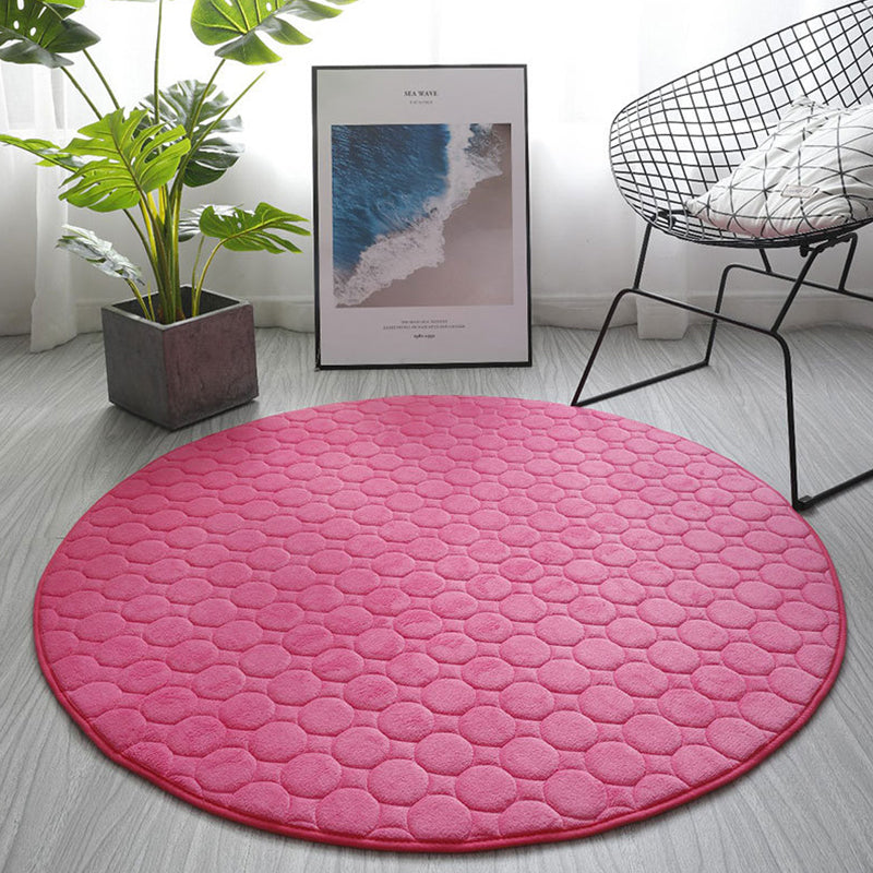 Chique woonkamer tapijt vaste kleur polyester gebied tapijt niet-slip achterste backing area tapijt