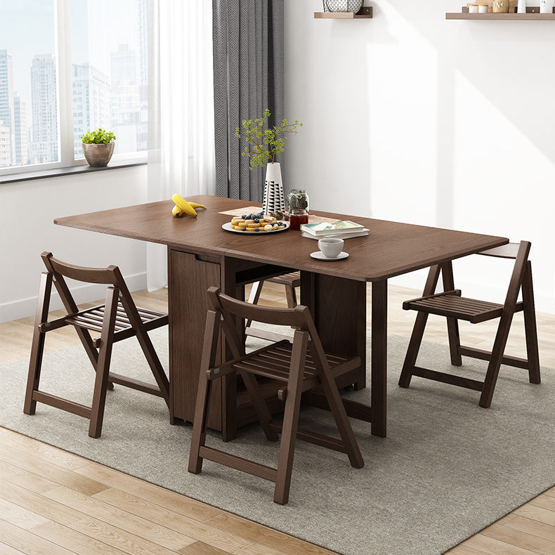 Mesa de comedor rectangular de color madera, mesa de madera maciza solo para mesa de comedor