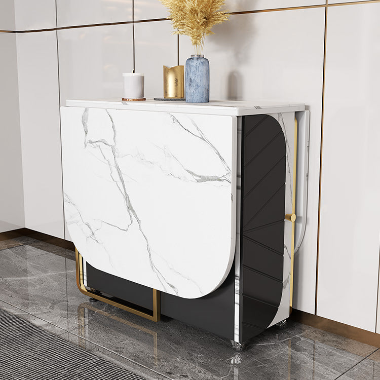 Rechthoekige 29-inch eettafel, eigentijdse eetkamercollectie met neerklapbaar blad