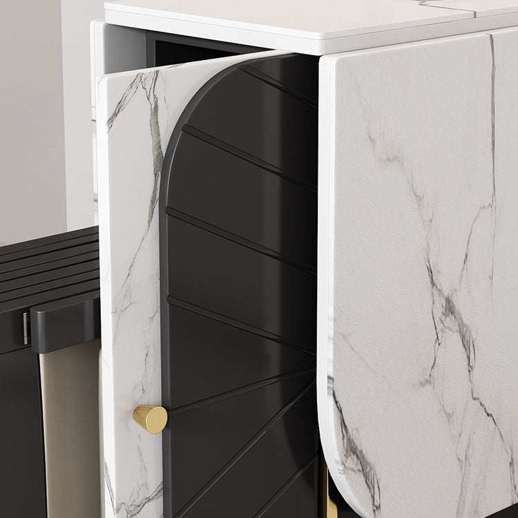 Rechthoekige 29-inch eettafel, eigentijdse eetkamercollectie met neerklapbaar blad