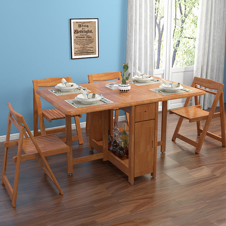 Mesa de comedor moderna de mediados de siglo Mesa de madera maciza con base de madera maciza