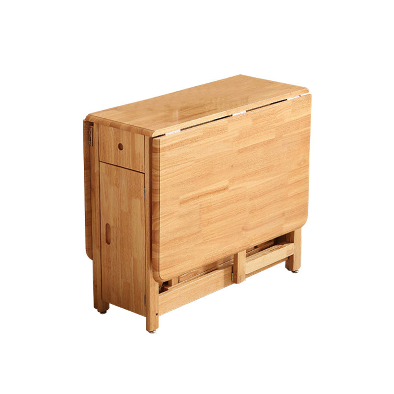 Mesa de comedor moderna de mediados de siglo Mesa de madera maciza con base de madera maciza