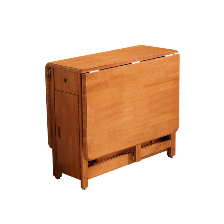 Mesa de comedor moderna de mediados de siglo Mesa de madera maciza con base de madera maciza