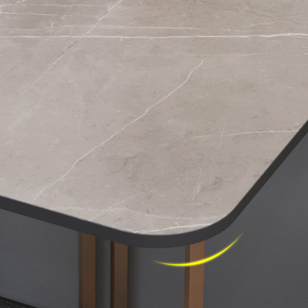 Moderner Esstisch Sintered Stone Drop-Blatt Esstisch für den Heimgebrauch