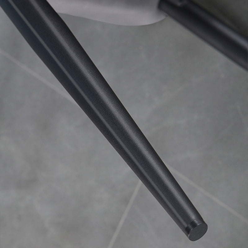 Silla tapizada con respaldo interior contemporáneo del comedor del metal del sillón