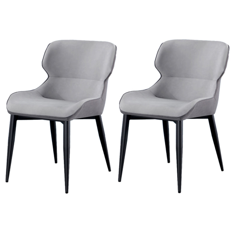 Silla tapizada con respaldo interior contemporáneo del comedor del metal del sillón