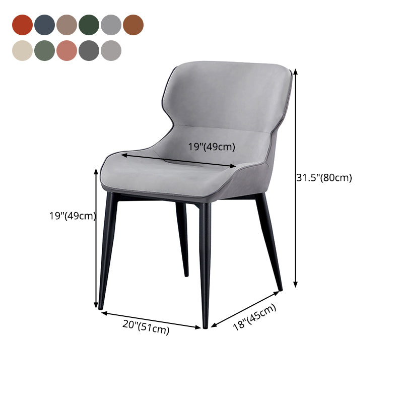 Silla tapizada con respaldo interior contemporáneo del comedor del metal del sillón