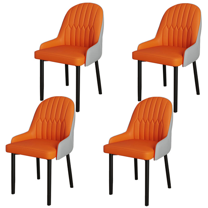 Ensemble de chaises scandinaves en métal, avec bras arrière solide, chaise de cuisine et de salle à manger