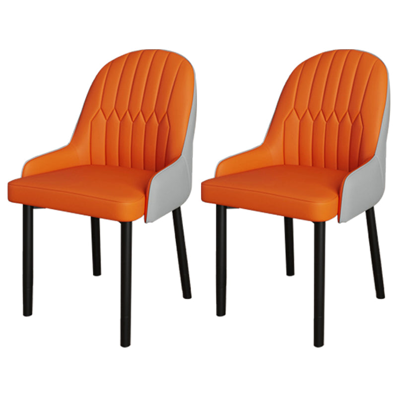 Ensemble de chaises scandinaves en métal, avec bras arrière solide, chaise de cuisine et de salle à manger