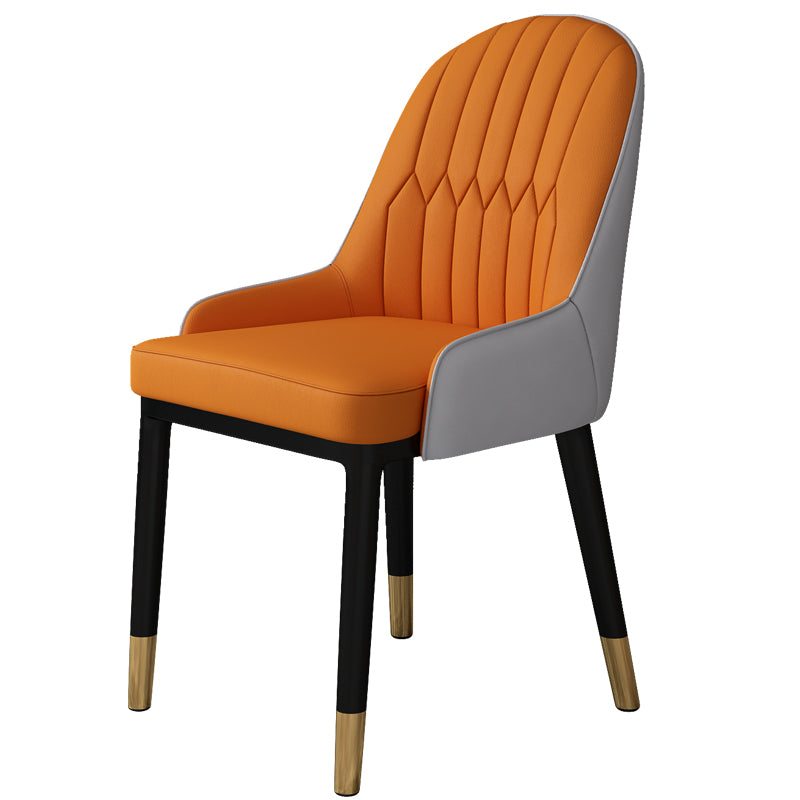 Ensemble de chaises scandinaves en métal, avec bras arrière solide, chaise de cuisine et de salle à manger