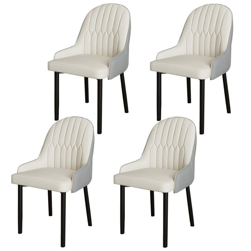 Ensemble de chaises scandinaves en métal, avec bras arrière solide, chaise de cuisine et de salle à manger