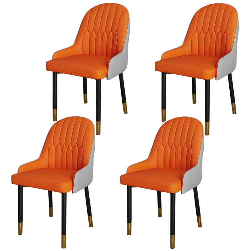 Ensemble de chaises scandinaves en métal, avec bras arrière solide, chaise de cuisine et de salle à manger
