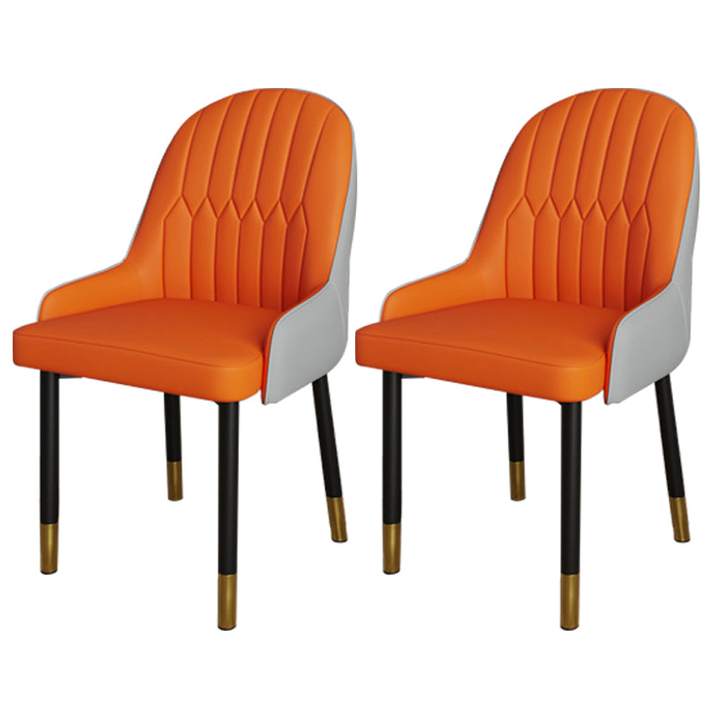 Ensemble de chaises scandinaves en métal, avec bras arrière solide, chaise de cuisine et de salle à manger