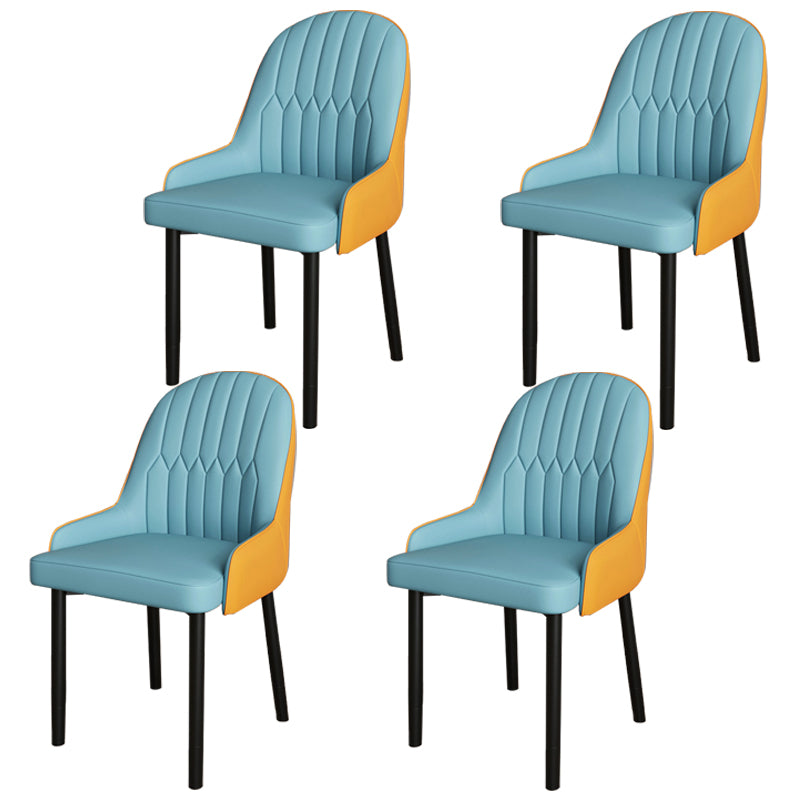 Ensemble de chaises scandinaves en métal, avec bras arrière solide, chaise de cuisine et de salle à manger