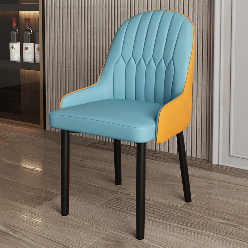 Ensemble de chaises scandinaves en métal, avec bras arrière solide, chaise de cuisine et de salle à manger