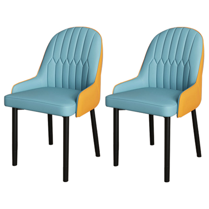 Ensemble de chaises scandinaves en métal, avec bras arrière solide, chaise de cuisine et de salle à manger
