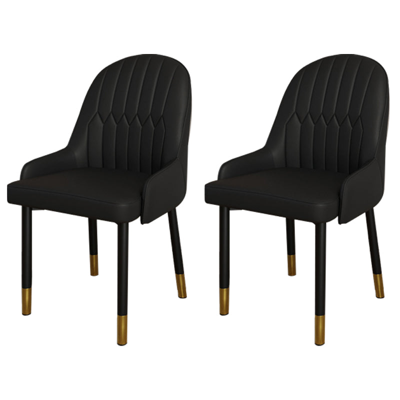 Ensemble de chaises scandinaves en métal, avec bras arrière solide, chaise de cuisine et de salle à manger