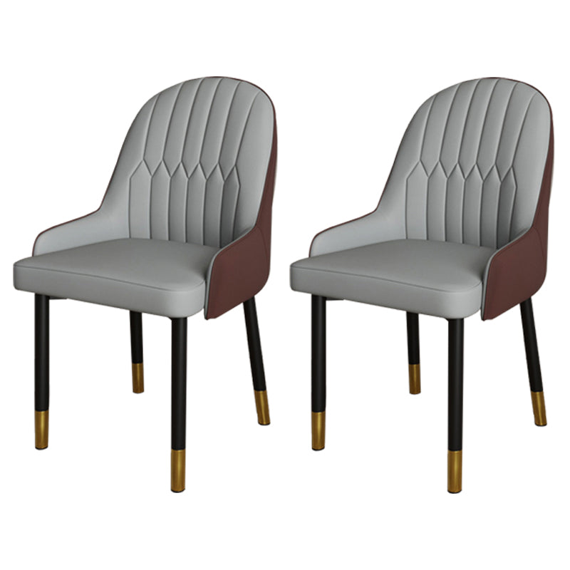 Ensemble de chaises scandinaves en métal, avec bras arrière solide, chaise de cuisine et de salle à manger
