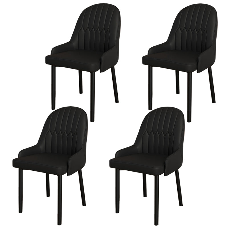 Ensemble de chaises scandinaves en métal, avec bras arrière solide, chaise de cuisine et de salle à manger