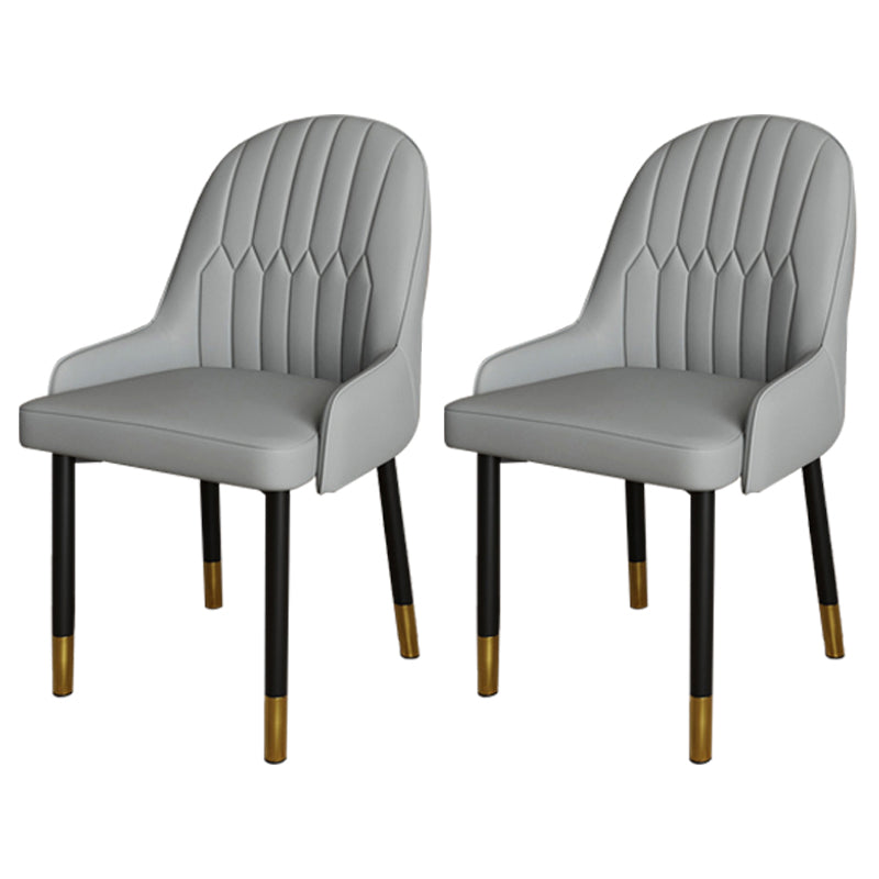 Ensemble de chaises scandinaves en métal, avec bras arrière solide, chaise de cuisine et de salle à manger