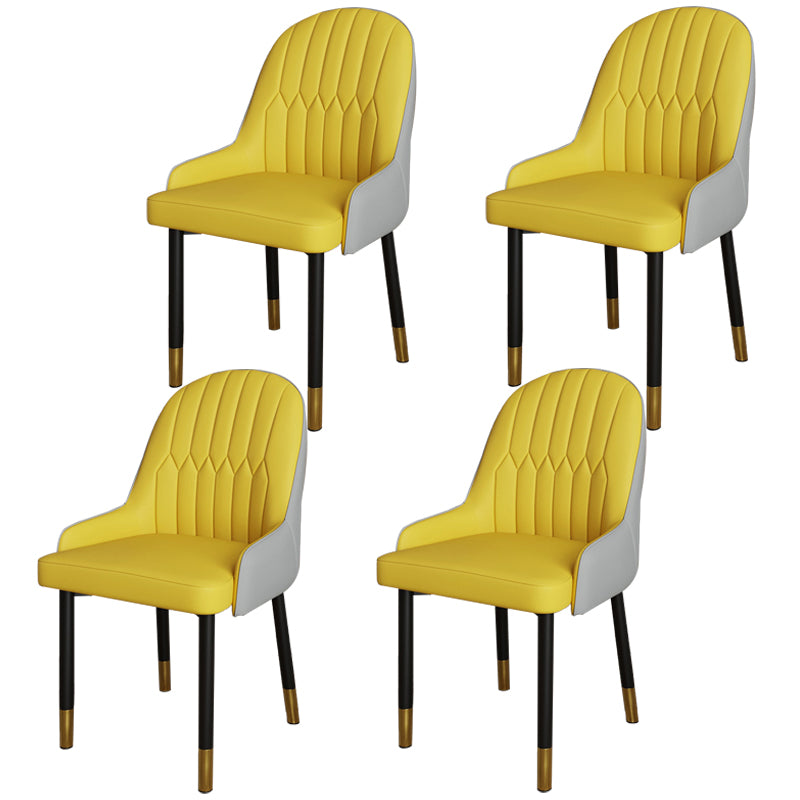 Ensemble de chaises scandinaves en métal, avec bras arrière solide, chaise de cuisine et de salle à manger