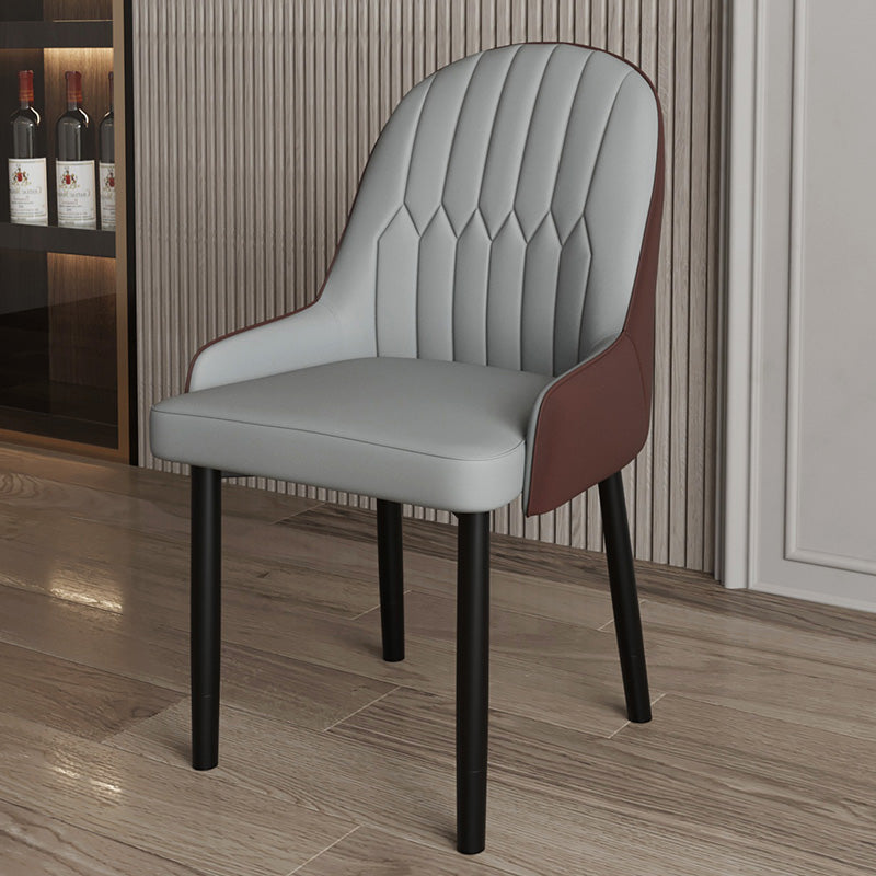 Ensemble de chaises scandinaves en métal, avec bras arrière solide, chaise de cuisine et de salle à manger